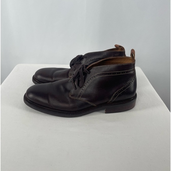 Johnston & Murphy Warner Leather Chukka Boot in Mahogany Size 11 - Picture 3 of 9